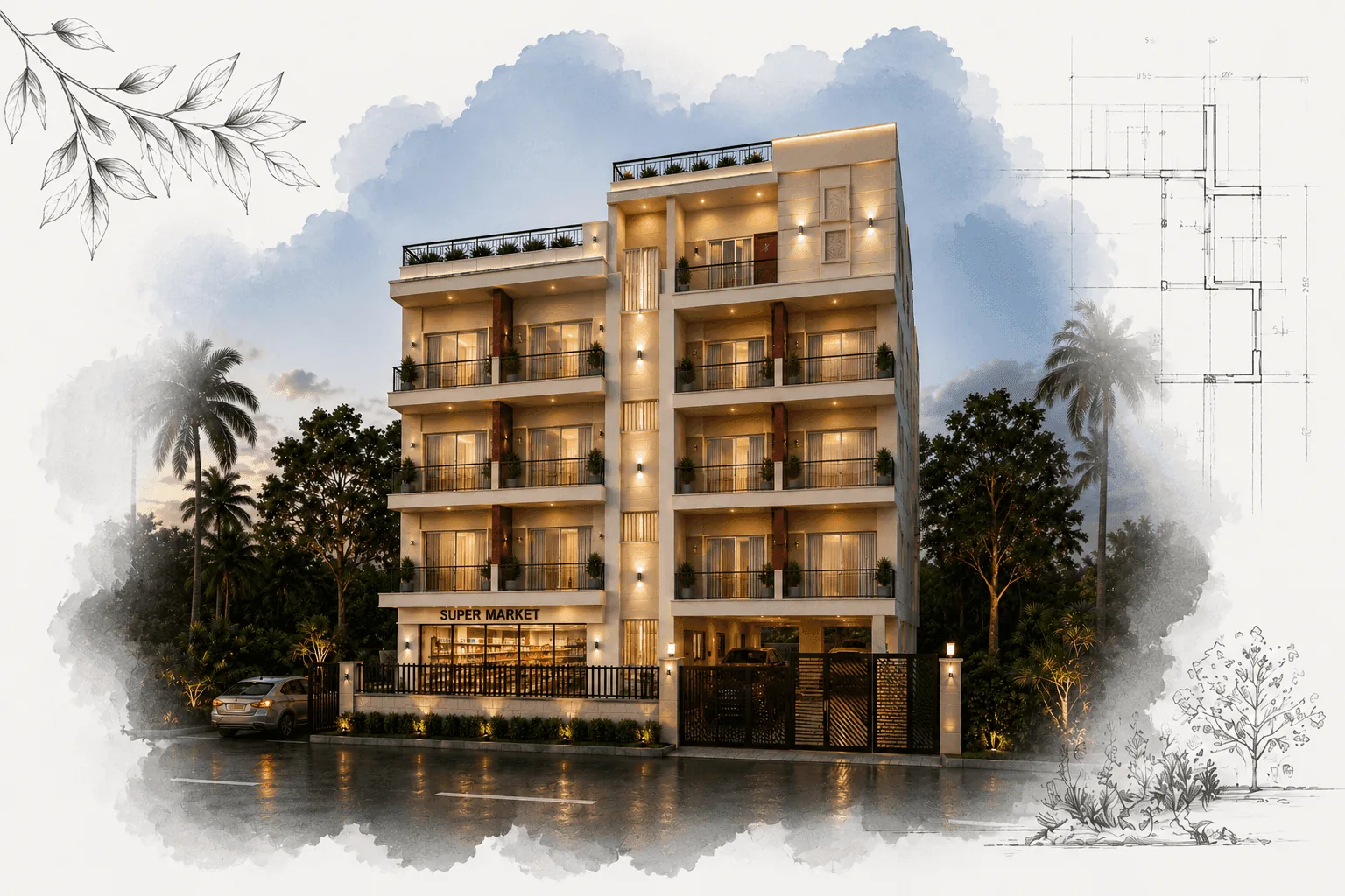 Kavitha and Raman Subramanian's residence, Neelankarai — Sri Sai Foundation